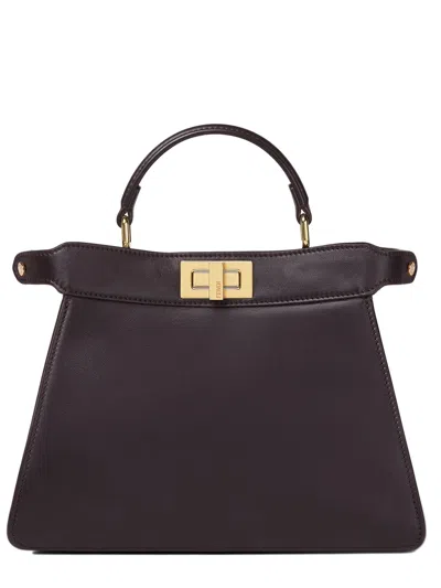 Fendi Small Peekaboo Iseeu Leather With Cavallino Lining Bags