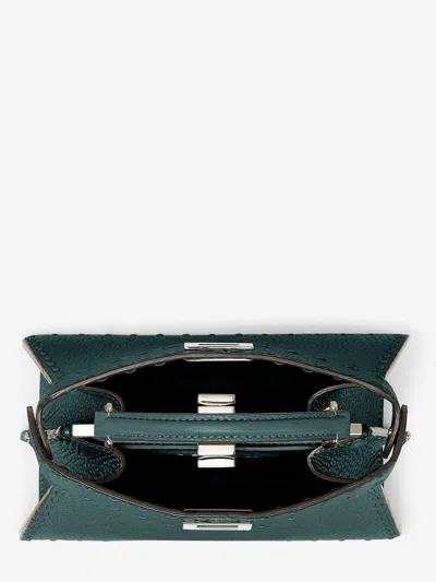 Fendi Petite Peekaboo Iseeu Shoulder Bag In Green