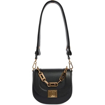 Karl Lagerfeld Paris Ivette Quilted Leather Crossbody In Black