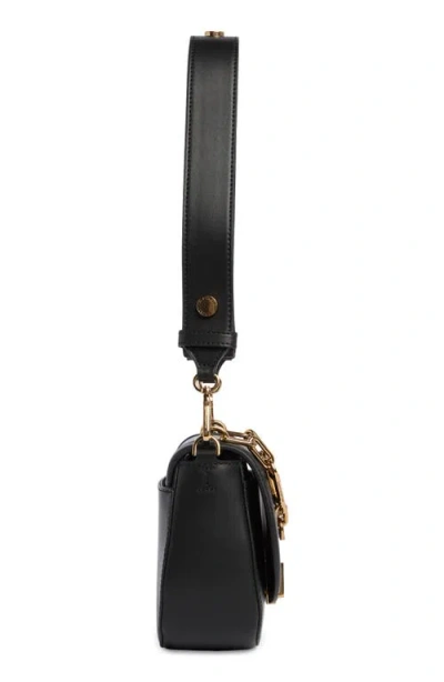 Karl Lagerfeld Paris Ivette Quilted Leather Crossbody In Black