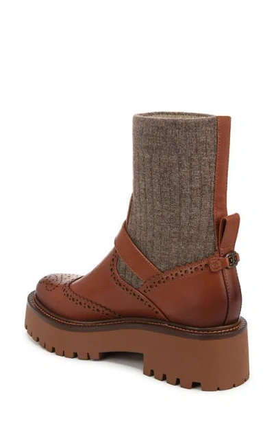 Sam Edelman Elly Lug Sole Boot In Brown