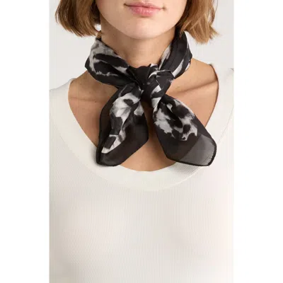 Vince Camuto Ombre Animal Print Square Scarf In Black