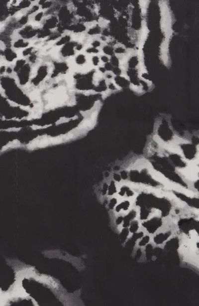 Vince Camuto Ombre Animal Print Square Scarf In Black