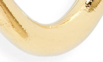 Panacea Oval Hoop Earrings In Gold