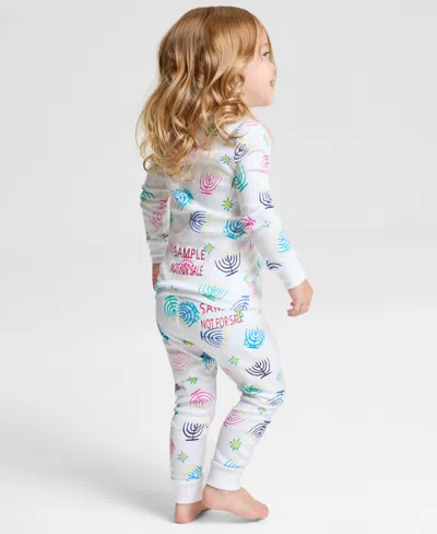 Holiday Lane Toddler 12m-4t Multi Menorah Snug-fit Pajama Set, Macy's Exclusive In Multi
