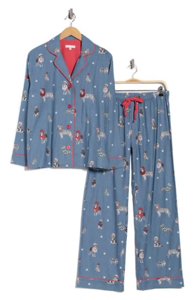 Pj Salvage Flannel Pajamas In Blue