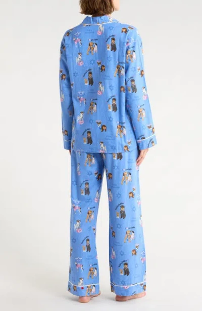 Pj Salvage Flannel Pajamas In Blue