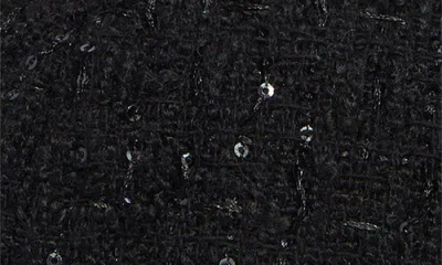 Vince Camuto Bouclé Newsboy Cap With Small Chain In Black