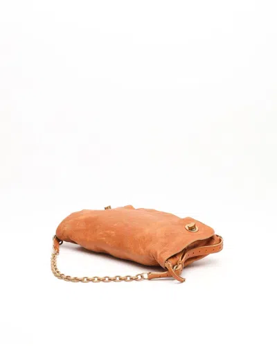 Miu Miu Chain Shoulder Bag In Orange
