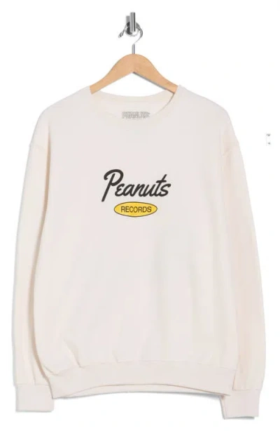 The Forecast Agency Peanuts Records Graphic Pullover In White