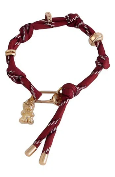 Macrae & Co . Emmy Roped Bracelet In Red