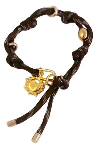 Macrae & Co . Emmy Roped Bracelet In Brown