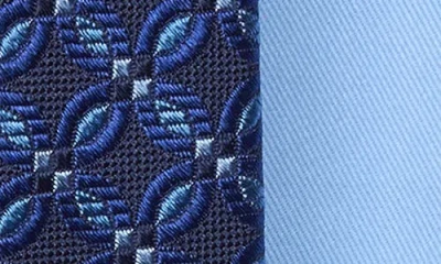 Ted Baker London Silk Blend Tie & Pocket Square Box Set In Blue