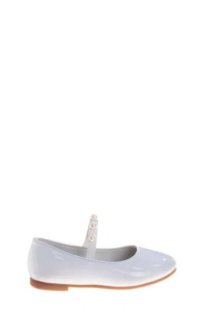 Laura Ashley Kids' Faux Pearl Flat In Gray