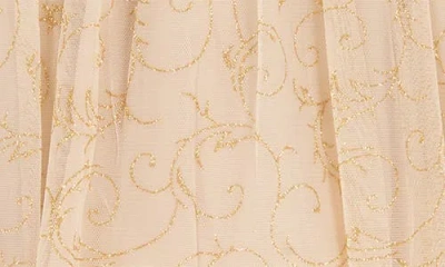 Rare Editions Kids' Glitter Mesh Party Dress & Faux Fur Shrug Set In Multi