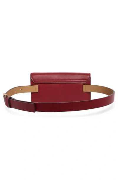 Kate Spade New York Leather Belt Bag In Burgundy