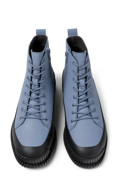 Camper Pix Combat Boot In Blue
