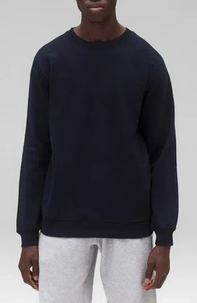 Reigning Champ Midweight Terry Standard Crewneck Sweatshirt In Blue