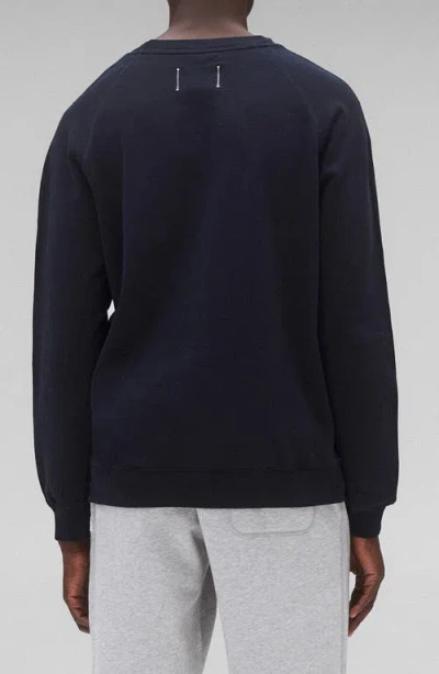 Reigning Champ Midweight Terry Standard Crewneck Sweatshirt In Blue