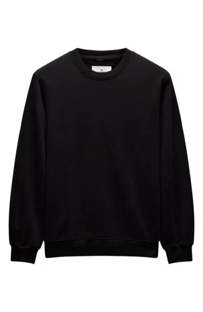 Reigning Champ Slim Fit Cotton French Terry Crewneck Sweatshirt In Black