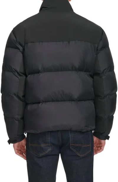 Tommy Hilfiger Matte Water Resistant Puffer Jacket In Black