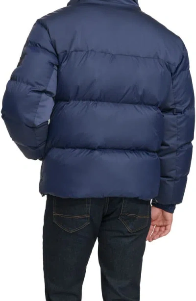 Tommy Hilfiger Matte Water Resistant Puffer Jacket In Blue
