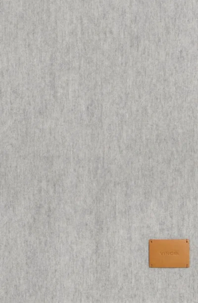 Vince Wool & Cashmere Fringe Scarf In Gray