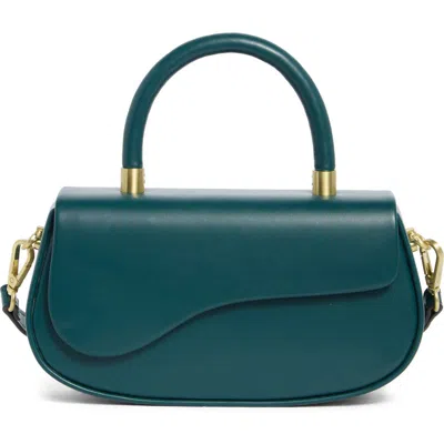 Bcbg Asymmetric Flap Top Handle Bag In Green