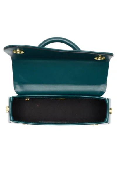 Bcbg Asymmetric Flap Top Handle Bag In Green