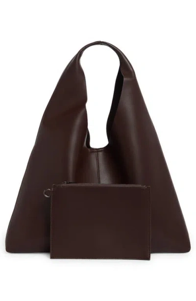 Bcbg Triangle Hobo Bag In Brown