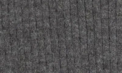 Elodie Cutaway Rib Cardigan In Gray