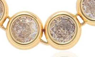 Ettika Crystal Snake Chain Frontal Necklace In Gold