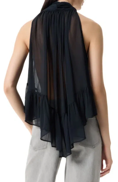 Robert Rodriguez Kellie Volume Halter Top In Black