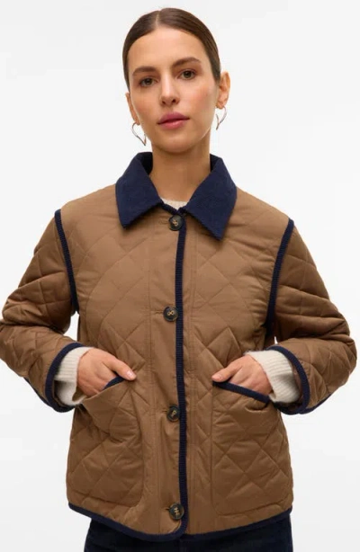 Vero Moda Emily Short Jacket In Brown