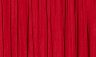 Elie Elie Tahari Pleated A-lined Midi Skirt In Red