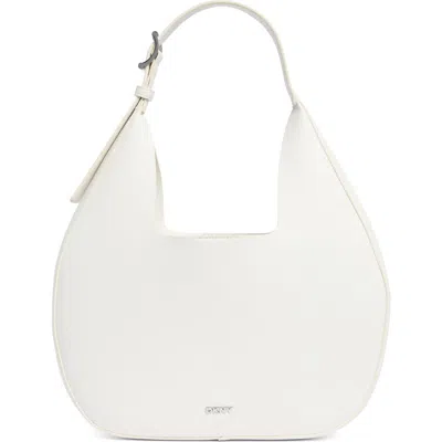Dkny Camila Medium Hobo Crossbody Bag In White
