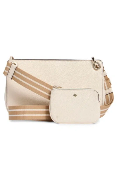 Kate Spade New York Small Flap Crossbody Bag And Pouch In Neutral