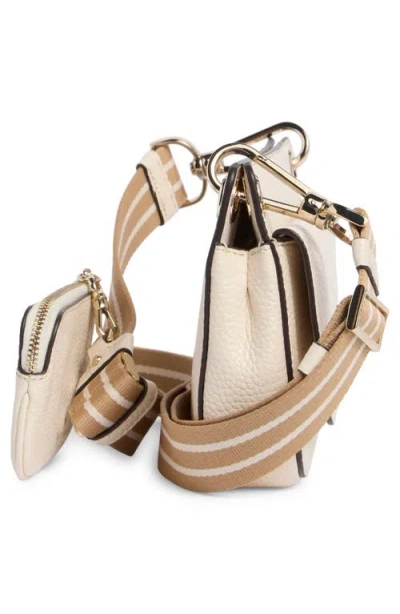 Kate Spade New York Small Flap Crossbody Bag And Pouch In Neutral