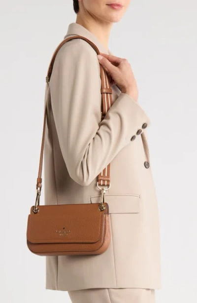 Kate Spade New York Small Flap Crossbody Bag And Pouch In Brown