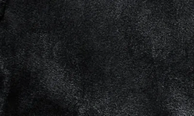 Dkny Women's Platinum Velour Rhinestone Logo Full-zip Hoodie In Black