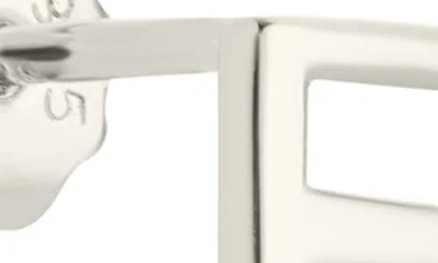 Sterling Forever F U Stud Earrings In Metallic