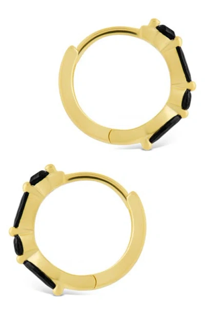 Sterling Forever Gabriella Set Of 2 Huggie Hoop Earrings In Gold