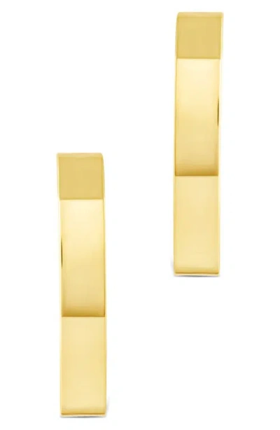 Sterling Forever Clarinda Oval Statement Hoop Earrings In Gold