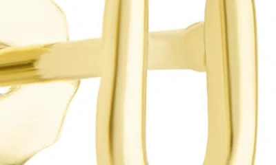 Sterling Forever F U Stud Earrings In Gold