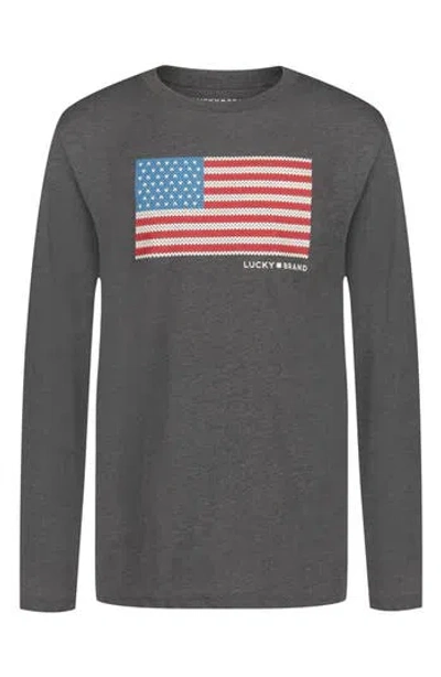 Lucky Brand Kids' Usa Fair Isle Graphic T-shirt In Multi