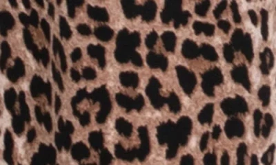 In Bloom By Jonquil Leopard Camisole Crop Pajamas & Robe Set In Multi