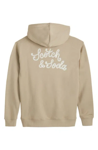 Scotch & Soda Men's Relaxed Fit Graphic Hoodie In Neutral