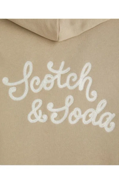 Scotch & Soda Men's Relaxed Fit Graphic Hoodie In Neutral