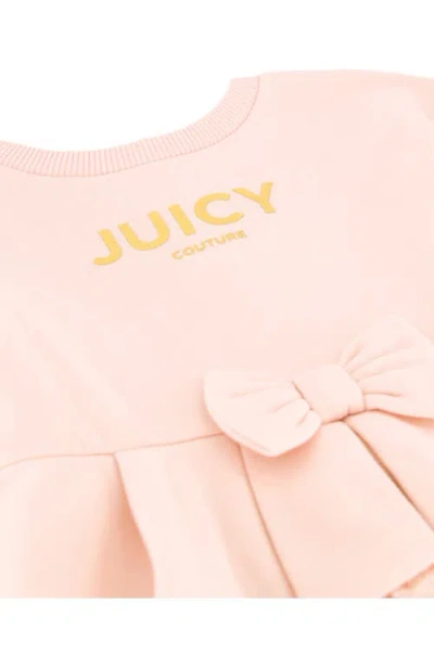 Juicy Couture Kids' Velour Ruffle Hem Top & Pants Set In Pink