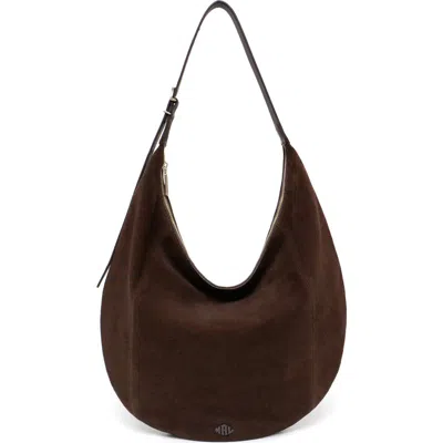 New Amsterdam Leatherworks Wyatt Oversized Leather Hobo Bag In Brown